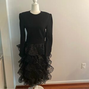 Raul Blanco hand loomed vintage dress | 14 | black